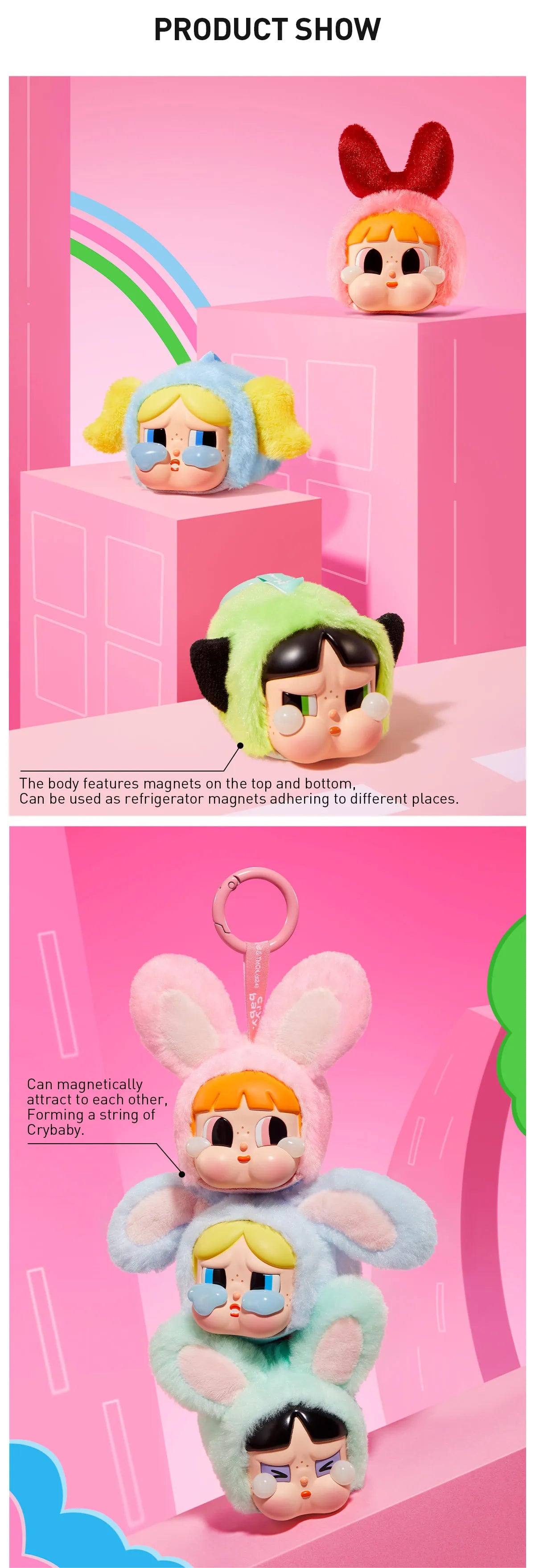 CRYBABY X POWERPUFF GIRLS VINYL FACE PLUSH BLIND BOX