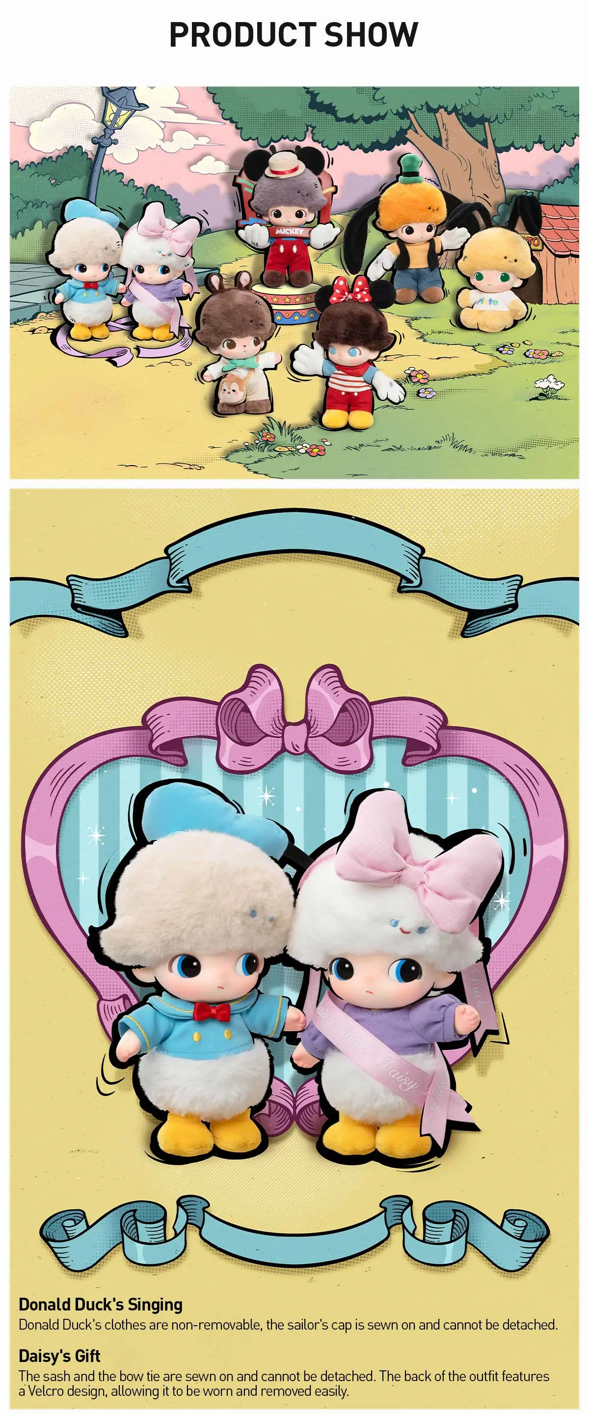 DIMOO WORLD x DISNEY SERIES - VINYL PLUSH KEYCHAIN BLIND BOX