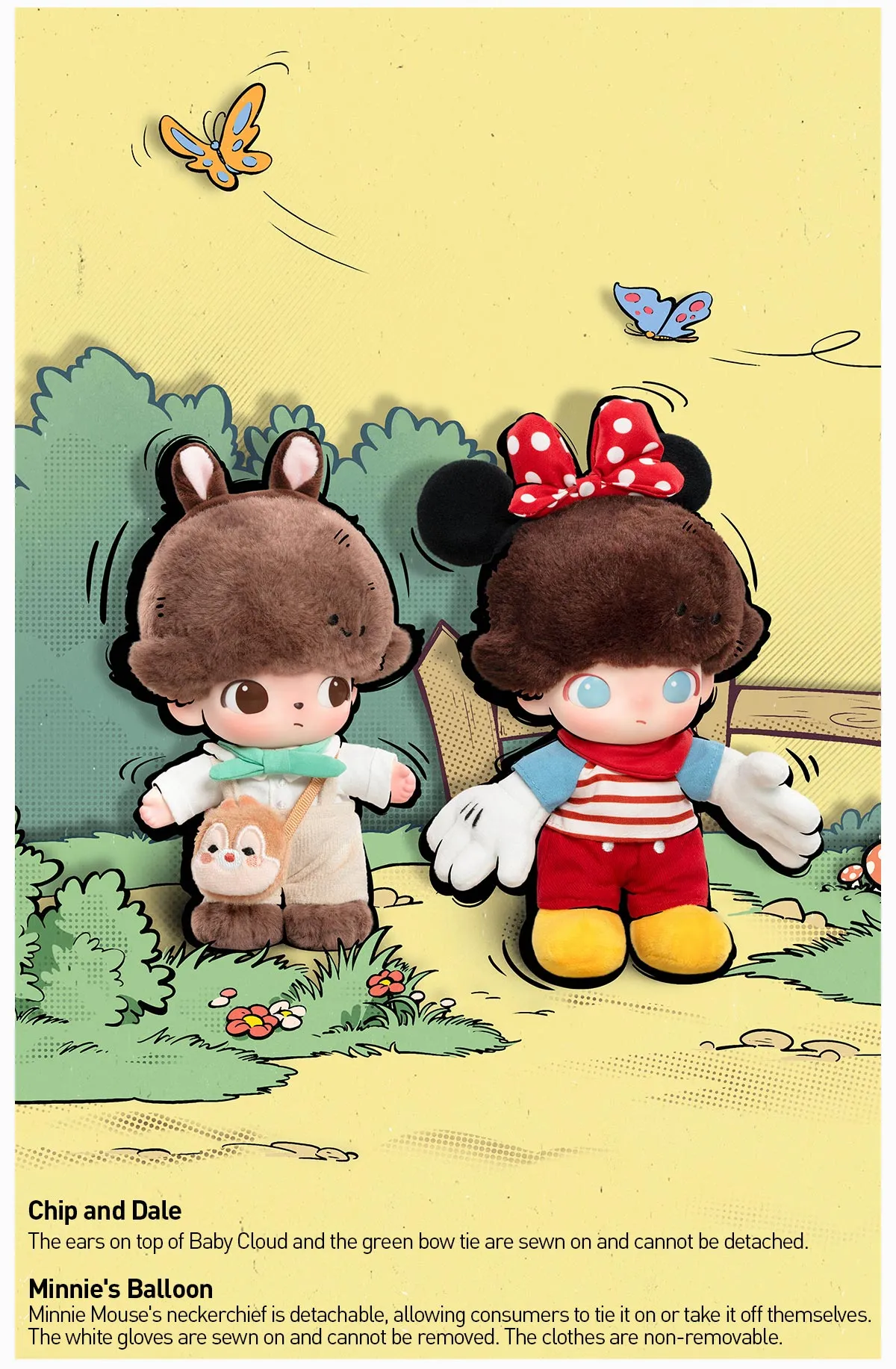 DIMOO WORLD x DISNEY SERIES - VINYL PLUSH KEYCHAIN BLIND BOX