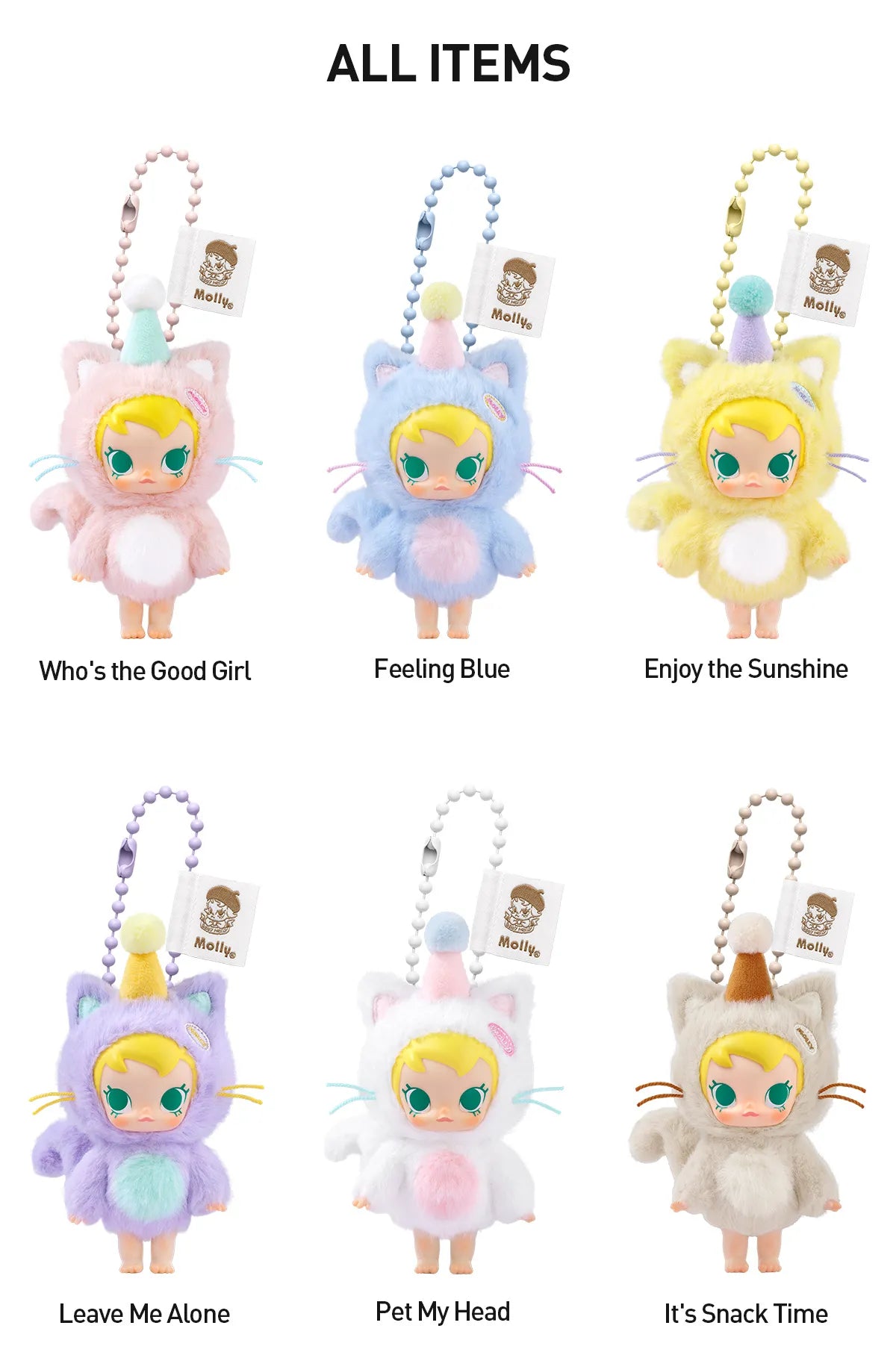 BABY MOLLY SERIES - POCKET FRIENDS VINYL PLUSH PENDANT BLIND BOX