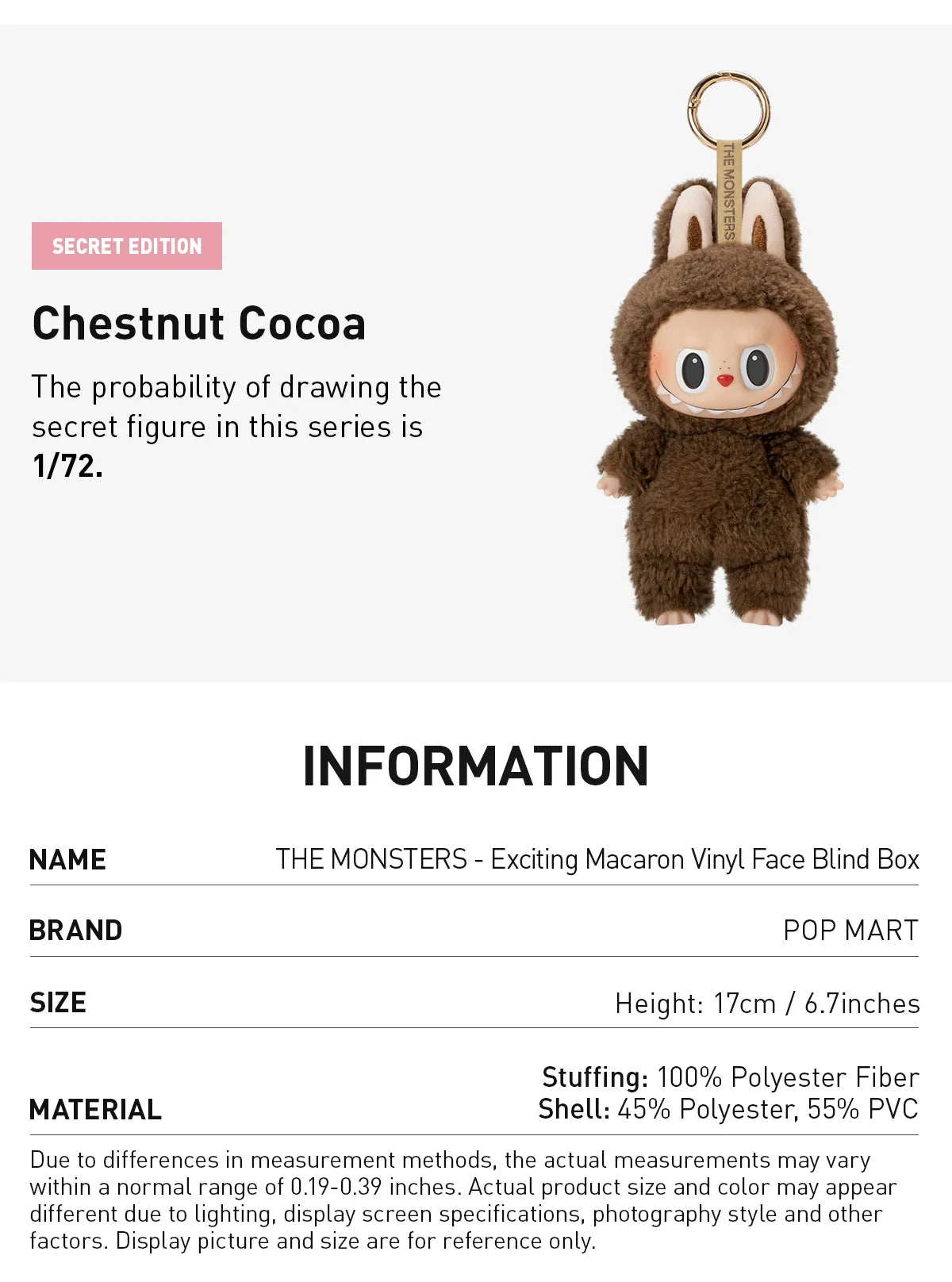 THE MONSTERS- EXCITING MACARON VINYL FACE BLIND BOX