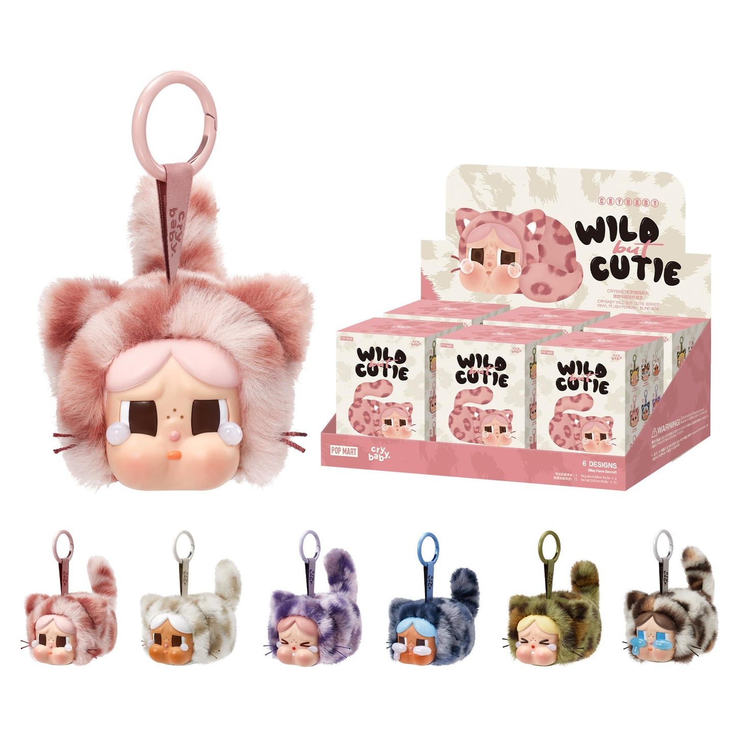 CRYBABY SERIES - WILD BUT CUTE VINYL PLUSH PENDANT BLIND BOX