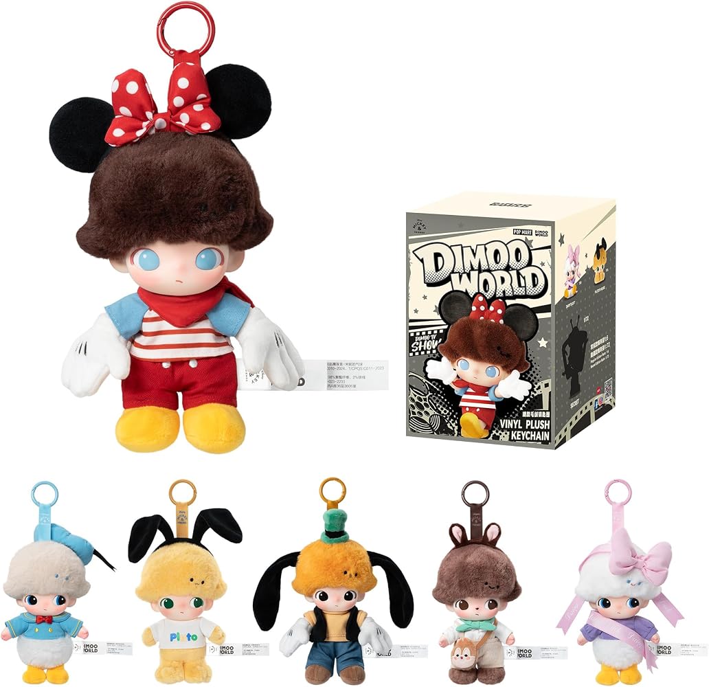 DIMOO WORLD x DISNEY SERIES - VINYL PLUSH KEYCHAIN BLIND BOX