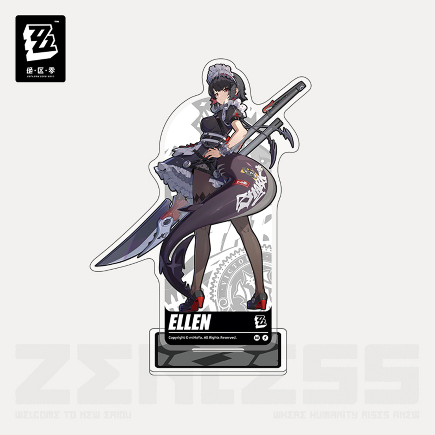 ZZZ STANDING DESIGN SERIES ACRYLIC STAND - ELLEN JOE (VICTORIA HOUSEKEEPING)