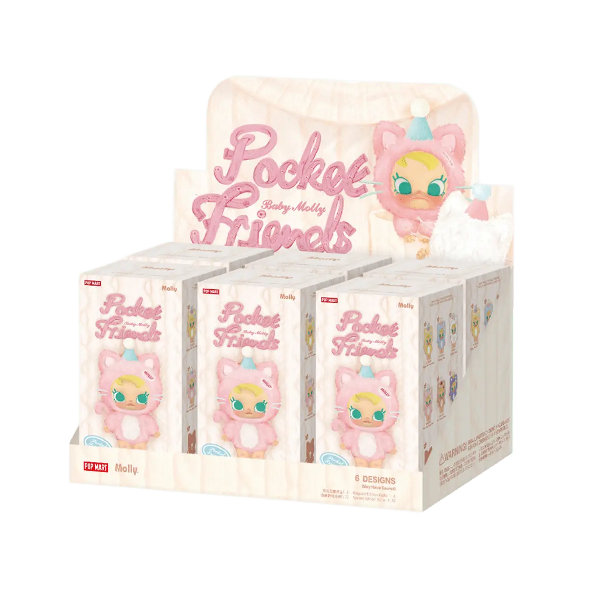 BABY MOLLY SERIES - POCKET FRIENDS VINYL PLUSH PENDANT BLIND BOX